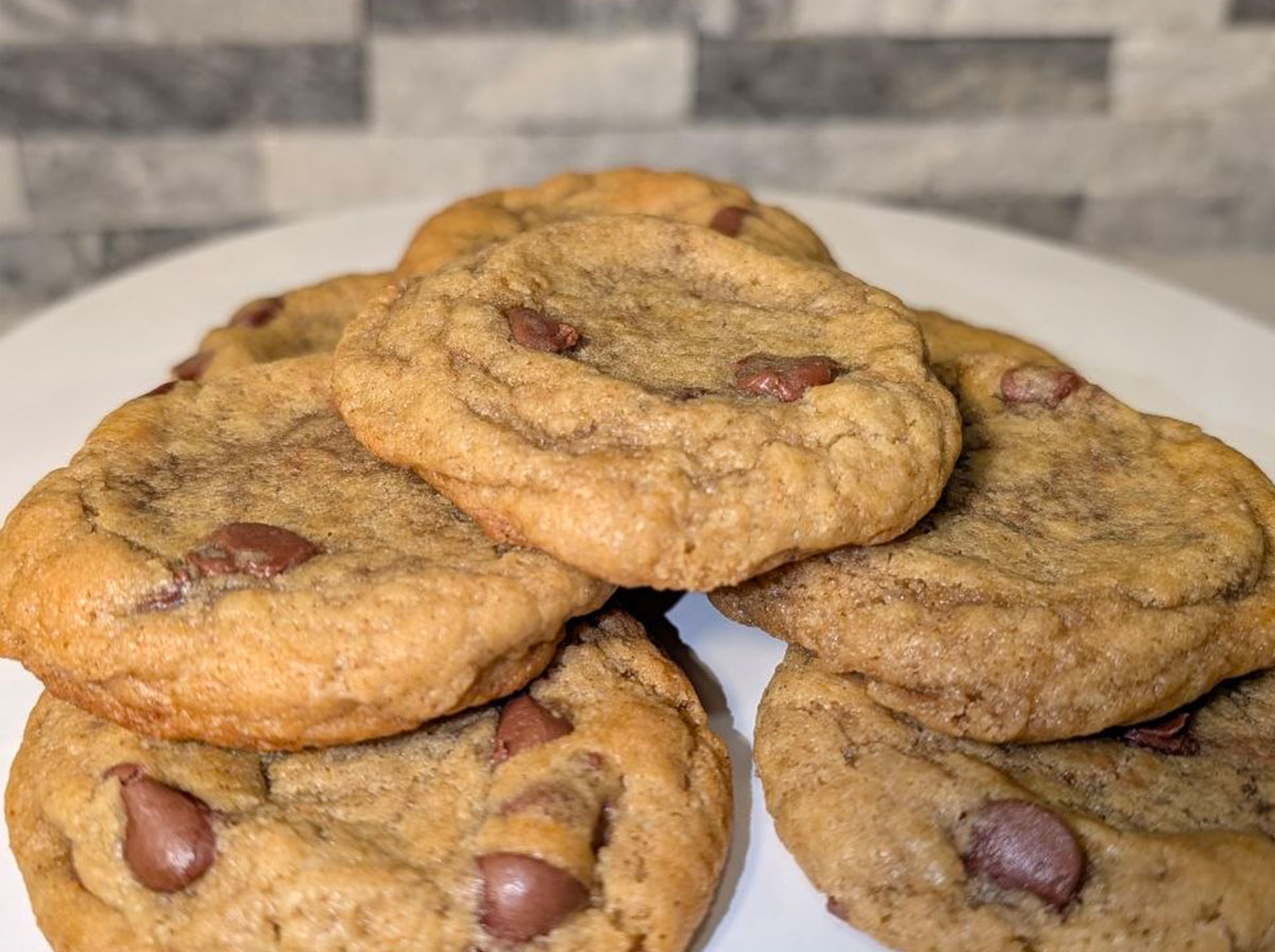Milk Chocolate Chip Sourdough Cookies