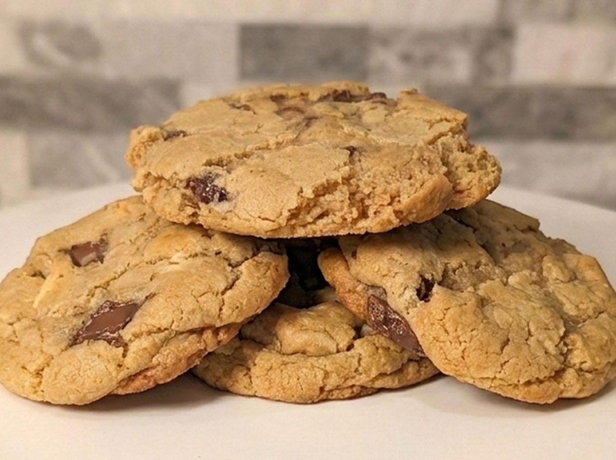 Peanut Butter Chocolate Chip Sourdough Cookies